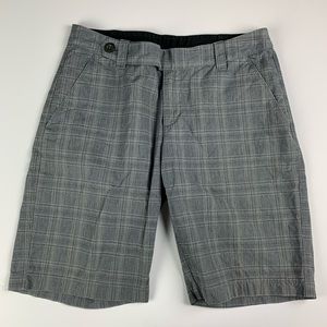 The North Face Gray Plaid Hiking Bermuda Shorts